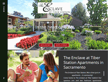 Tablet Screenshot of enclaveattiberstationapts.com